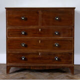 Commode georgian english secretary in mahogany, 1816