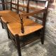 Mulched bench Provençal oak and walnut in late 18th century