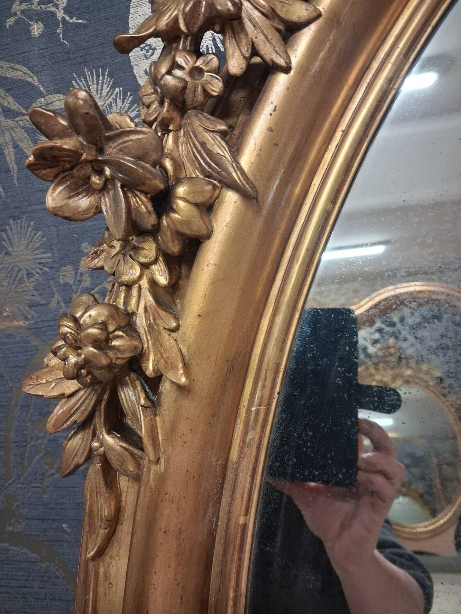 Miroir époque Napoléon III 155x 102