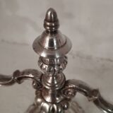 19th century silver-plated bronze chandelier