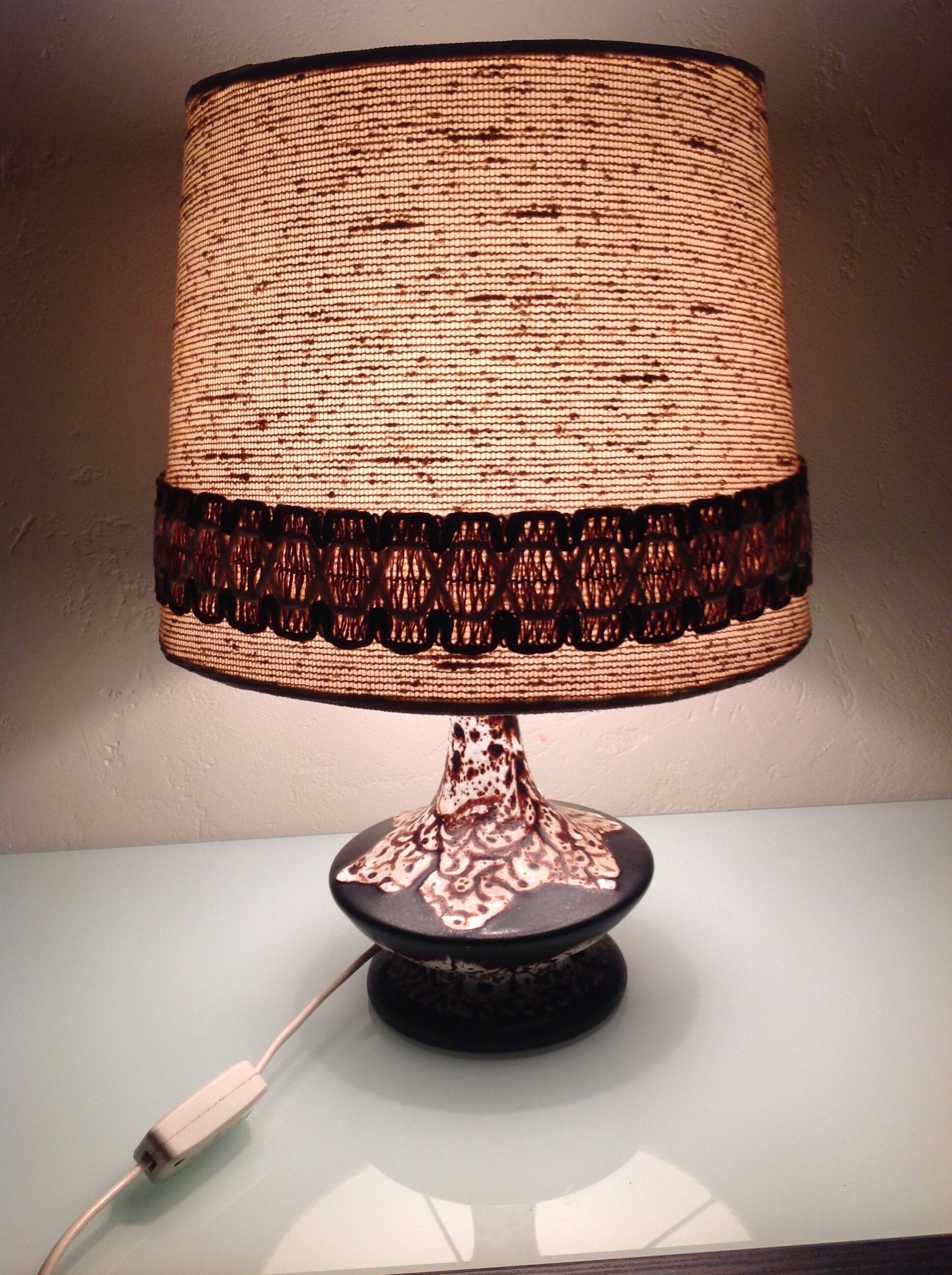 Lamp vintage ceramic 70s