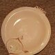 Set of 8 Longwy earthenware fish plates in powder pink