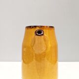 Handmade pitcher in vintage ceramic '60, signed Poët-Laval