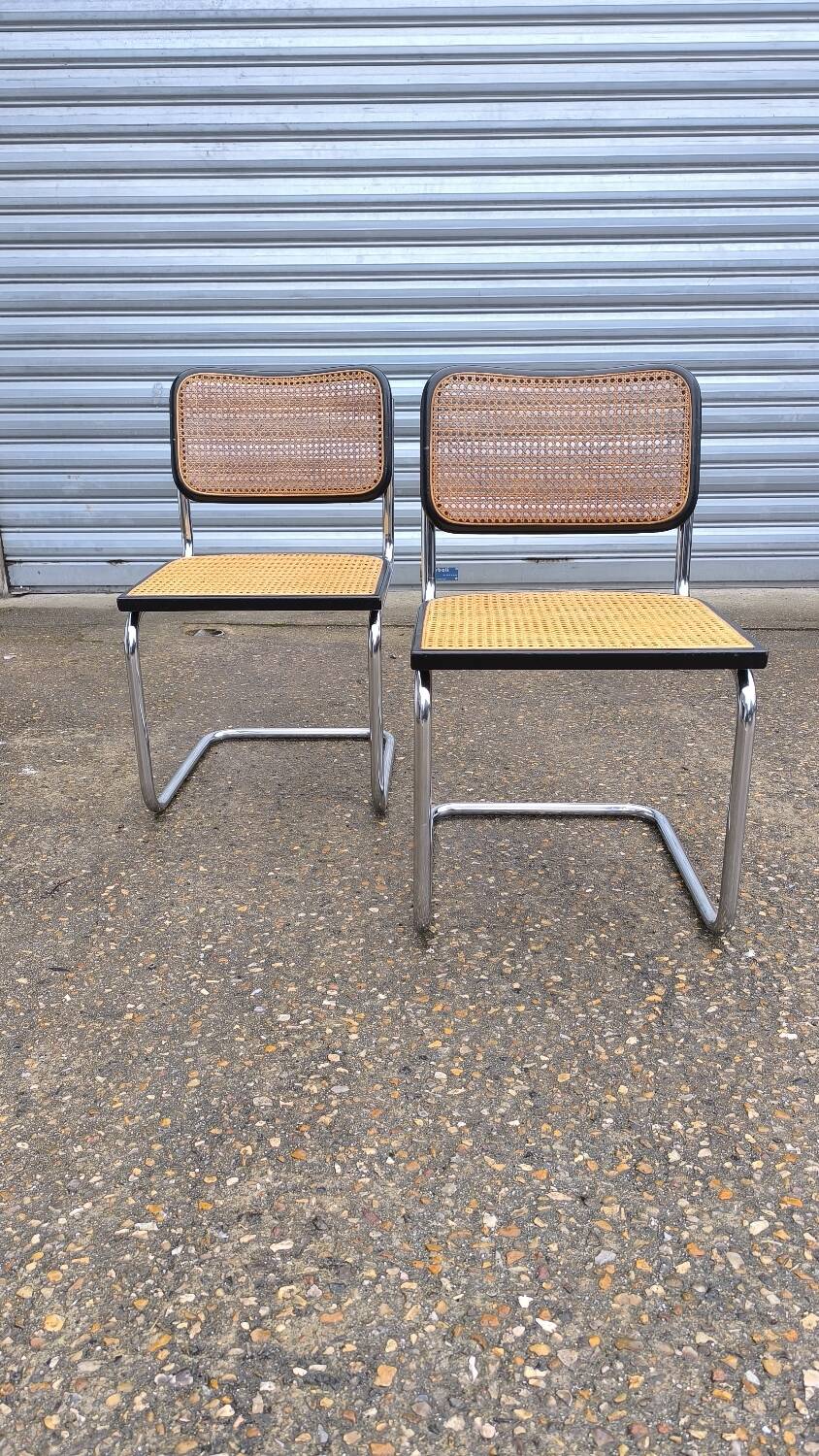 Pair of Cesca B32 chairs by Marcel Breuer