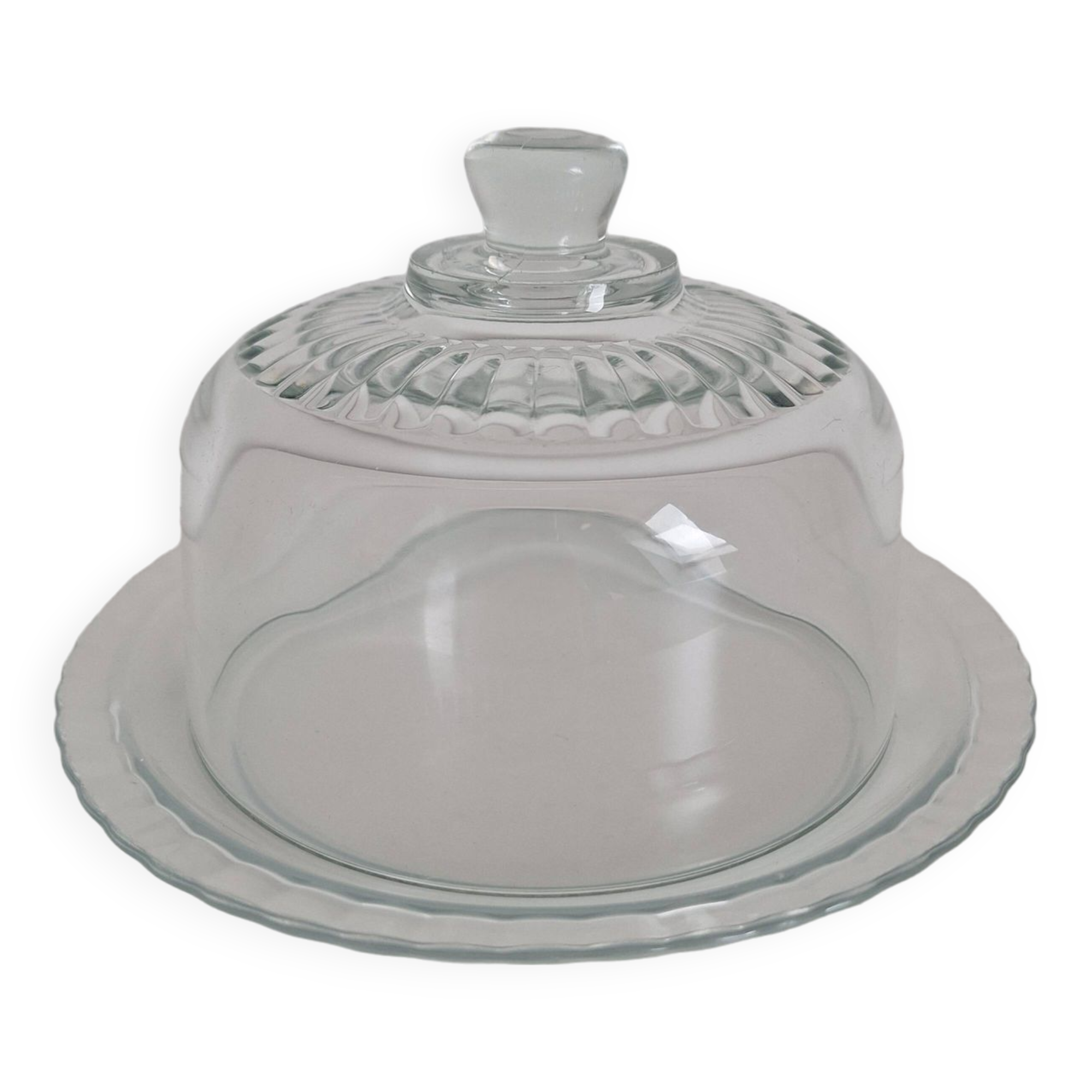 Plat et cloche en verre Arcoroc | Selency