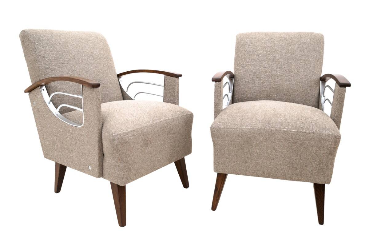 Pair of vintage armchairs, Czech Republic, 1960s