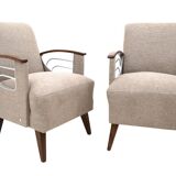 Pair of vintage armchairs, Czech Republic, 1960s