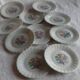 Lot of 10 dessert plates, hard porcelain (Larchevéque)