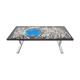 Mid-century ceramic coffee table by Julien de Covemaker, known as "Belarti", ceramist in Ostend