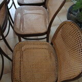 Lot de 6 chaises cannées drevounia