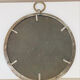 Round mirror with iron frame, vintage