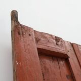 Grandes portes de monastère du XVIIe siècle en chêne laqué terre cuite, Portugal