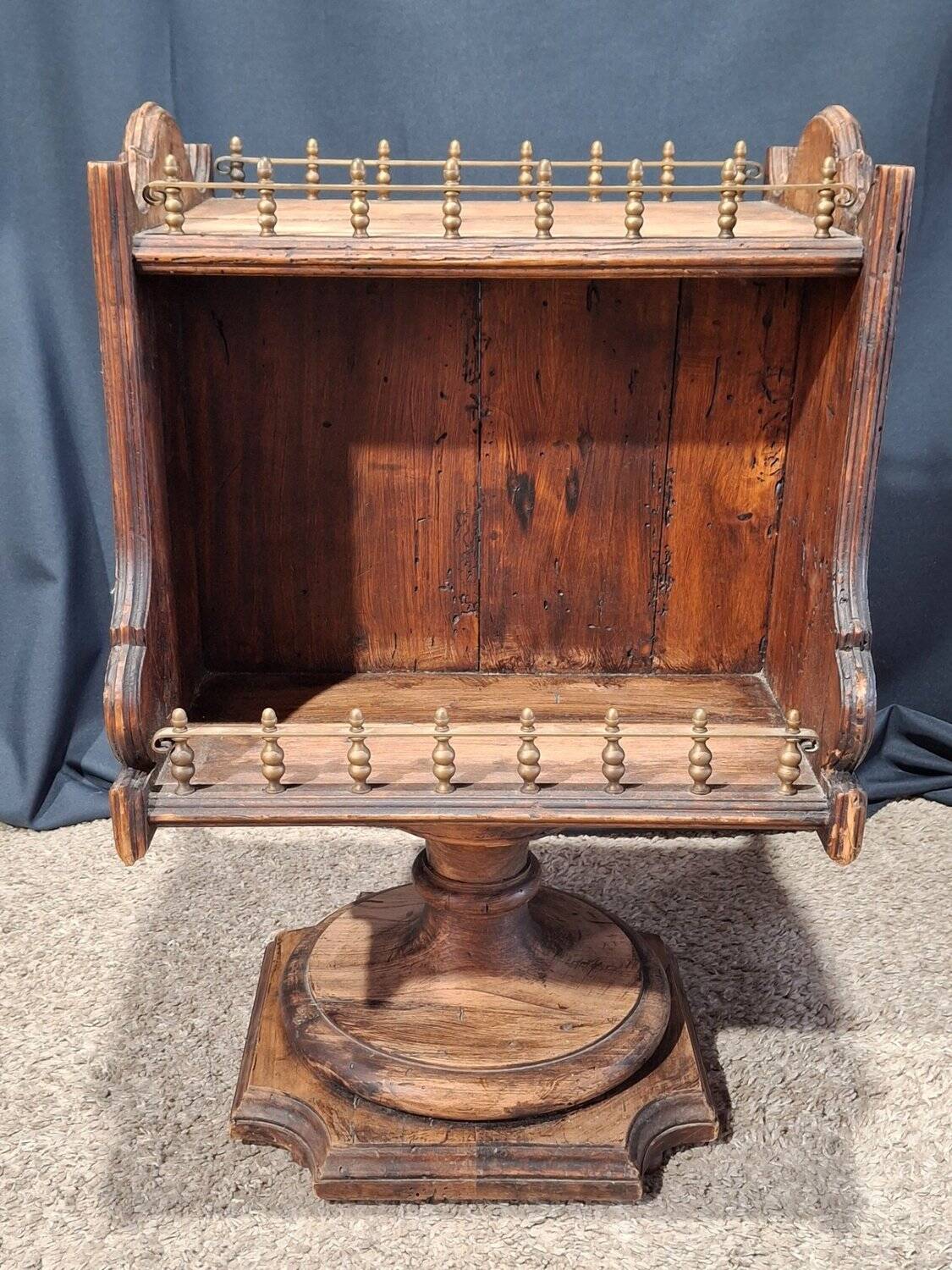 Mini bar maritime in solid wood and brass