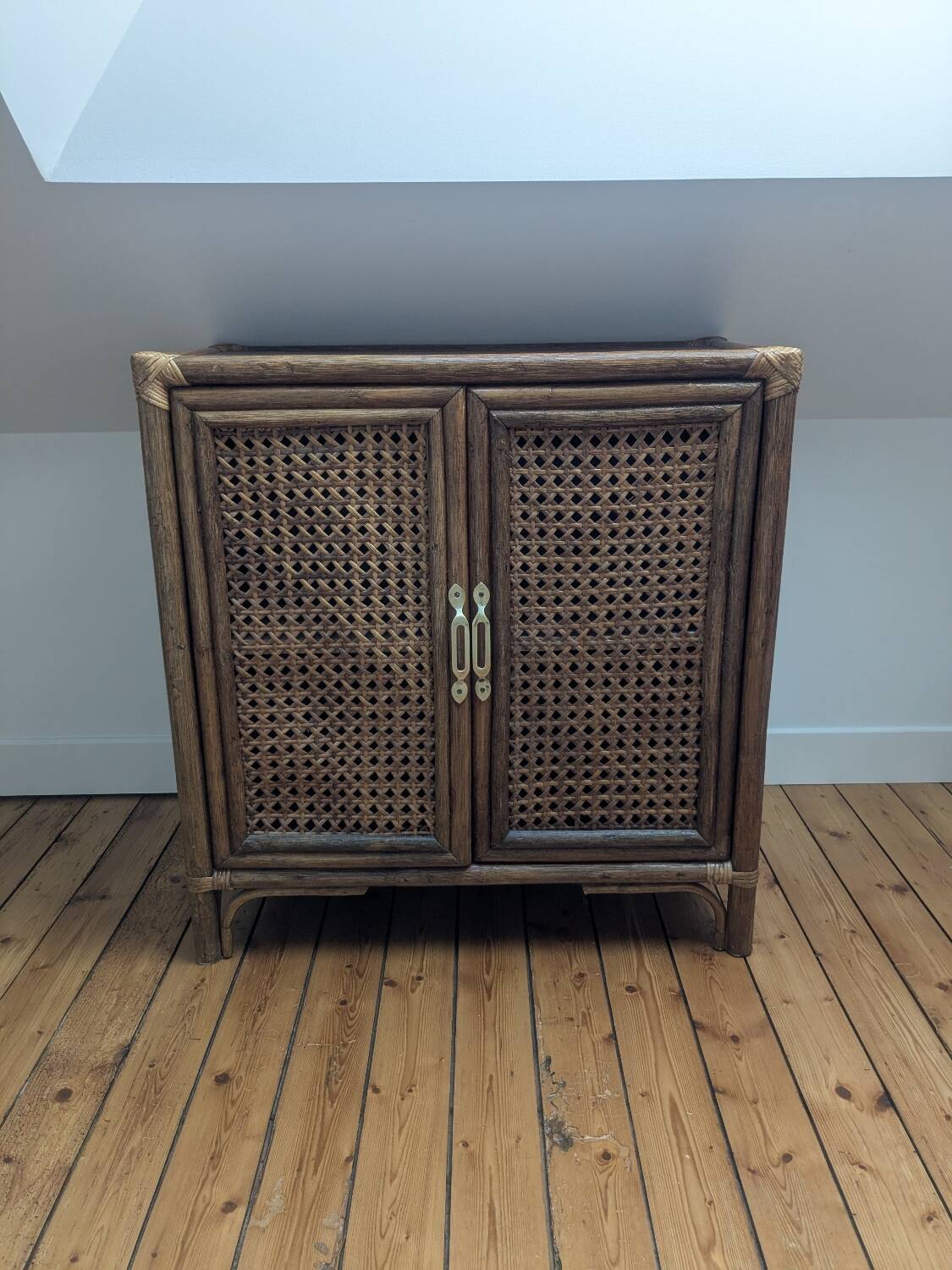 Rattan and cane sideboard