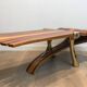Unique coffee table made of a thick top