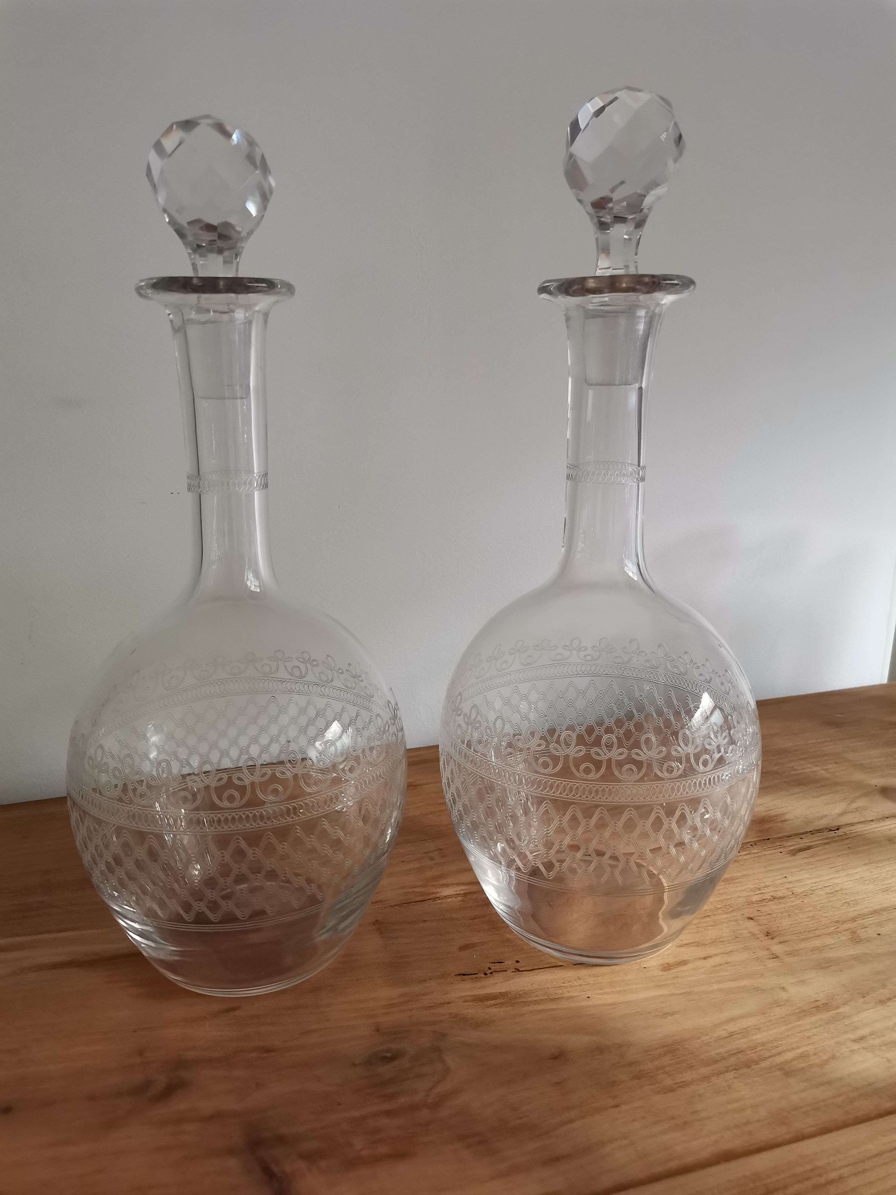 Crystal carafes