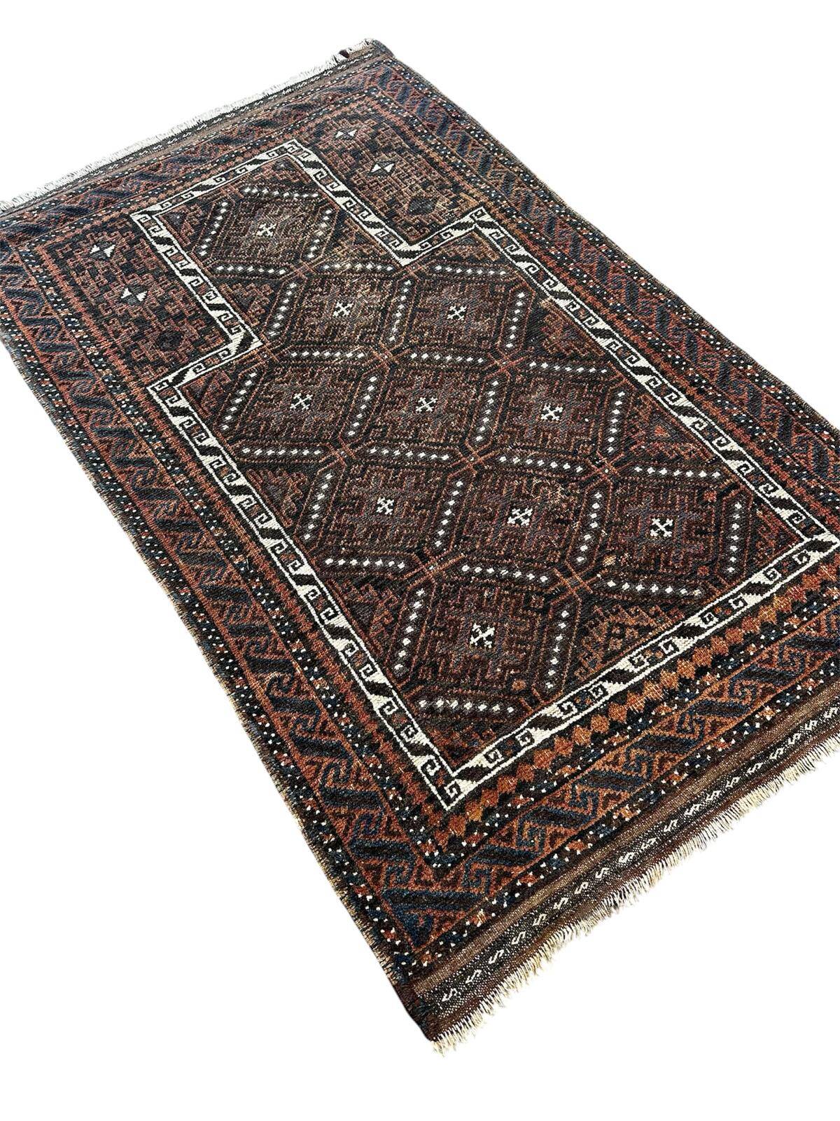 Handmade Afghan rug 155cm x 95cm