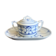 Sugar bowl and porcelain top Jäger Eisenberg - Saxon Blue