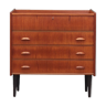 Teak dressing table, Scandinavian design, 1960s, manufactured by SW Finland