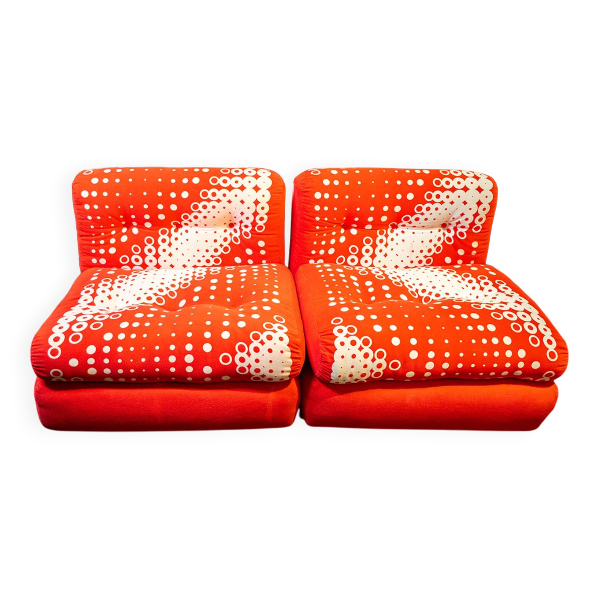 Amanta Lounge chairs by Mario Bellini and Gaetano Pesce C&b Italia 1966