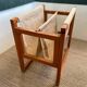 Vintage wooden magazine rack