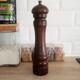 Vintage Italian wood pepper mill