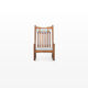 Rocking chair by Hans Olsen for Juul Kristensen in grey felt