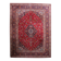 Antique Kashan wool rug, medallion & allover floral, crimson & navy, c. 1920s — 283 × 384 cm — 1C1279