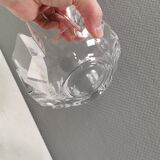 A crystal glass bowl, designed by Lars Hellsten for Orrefors Sweden 1980s