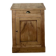Buffet with 1 door and 1 drawer, renovated antique - solid wood jam cabinet in raw finish.