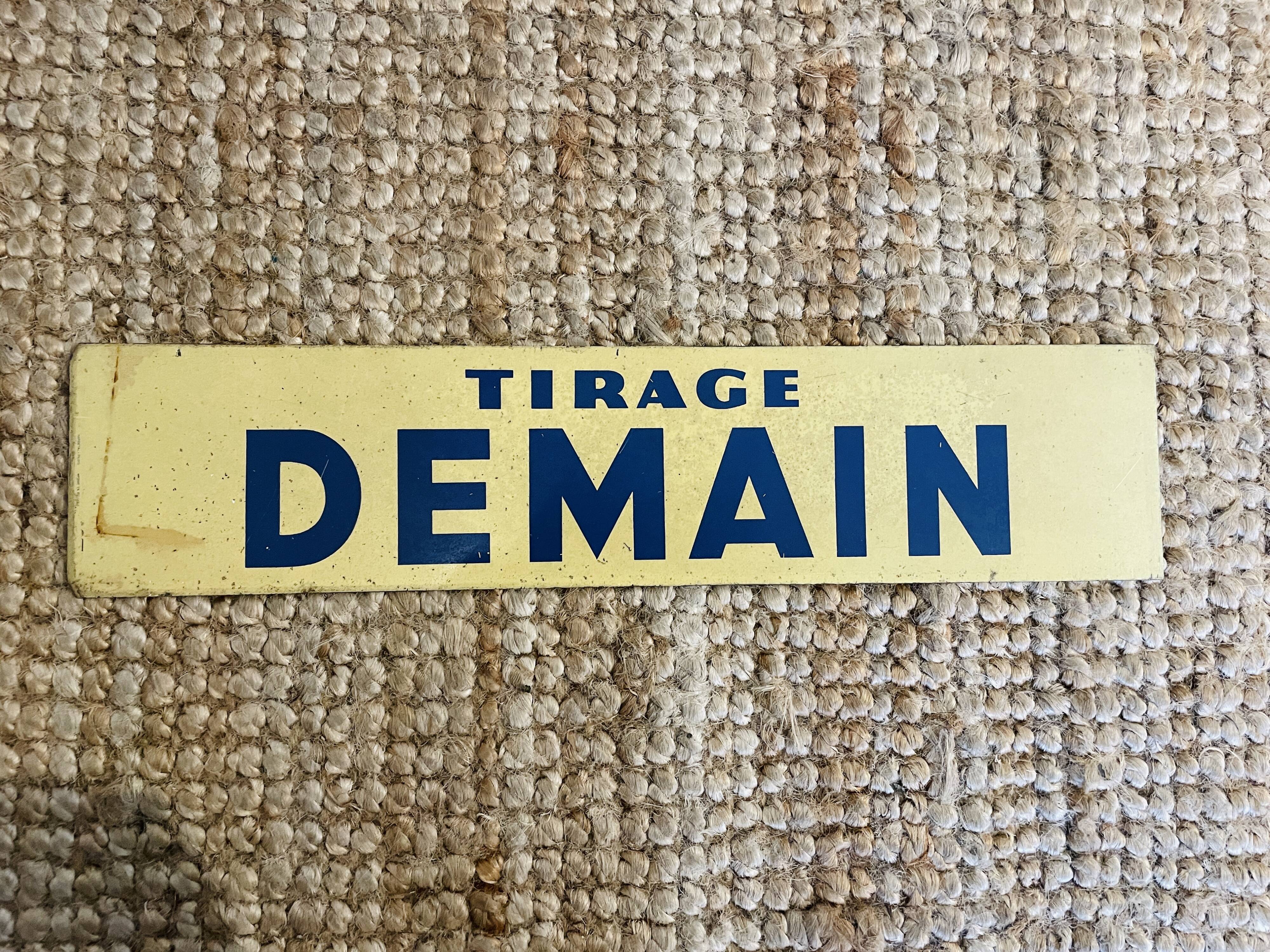 Loto advertising plaque from the 90s