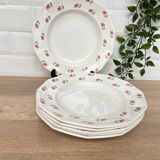 Set of 6 Porcelor Ceranord earthenware soup plates