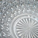 Baccarat moulded crystal salad signed diamants pierreries 23cm