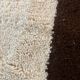 Wool Berber-style rug with geometric patterns