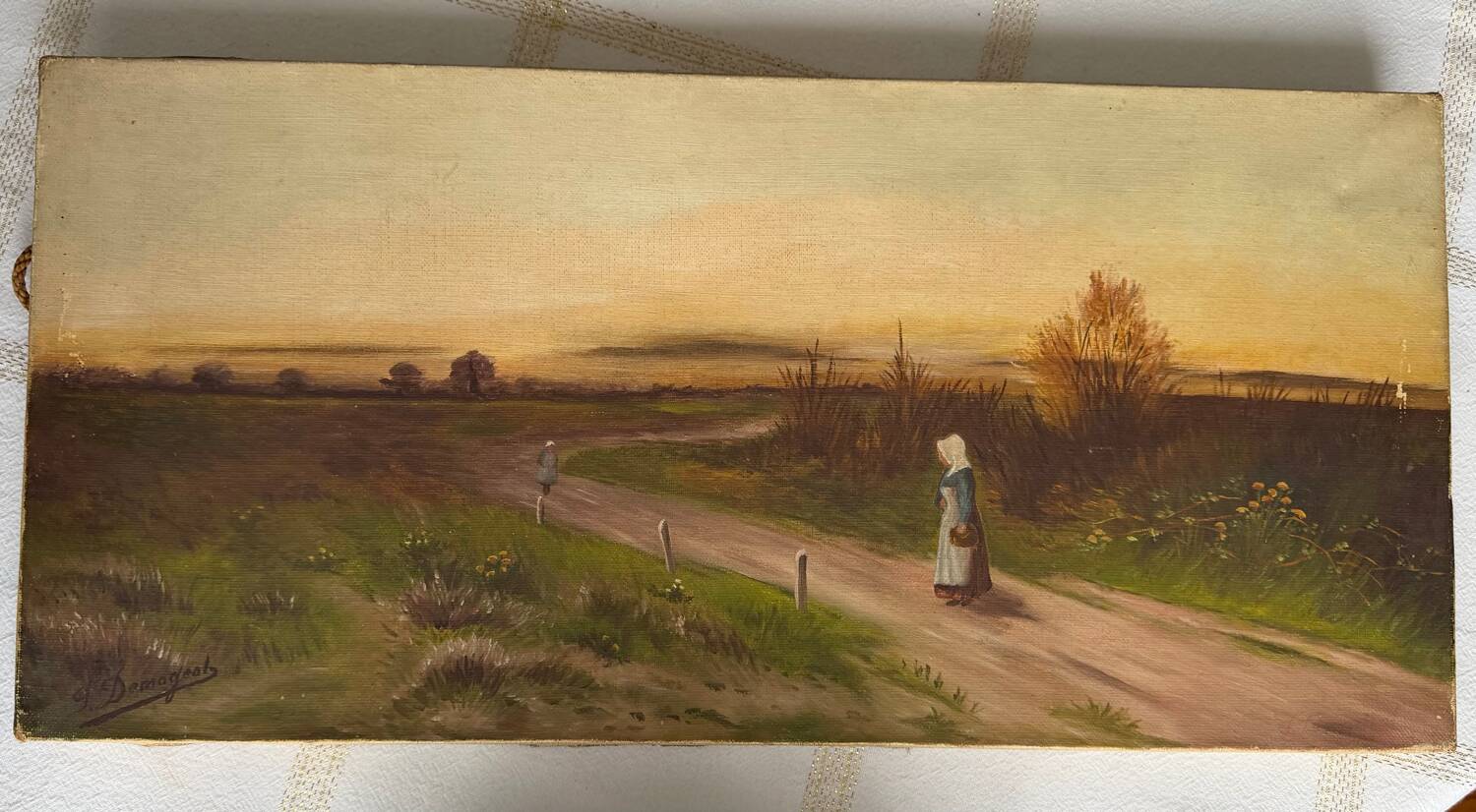 Ancient painting: animated landscape