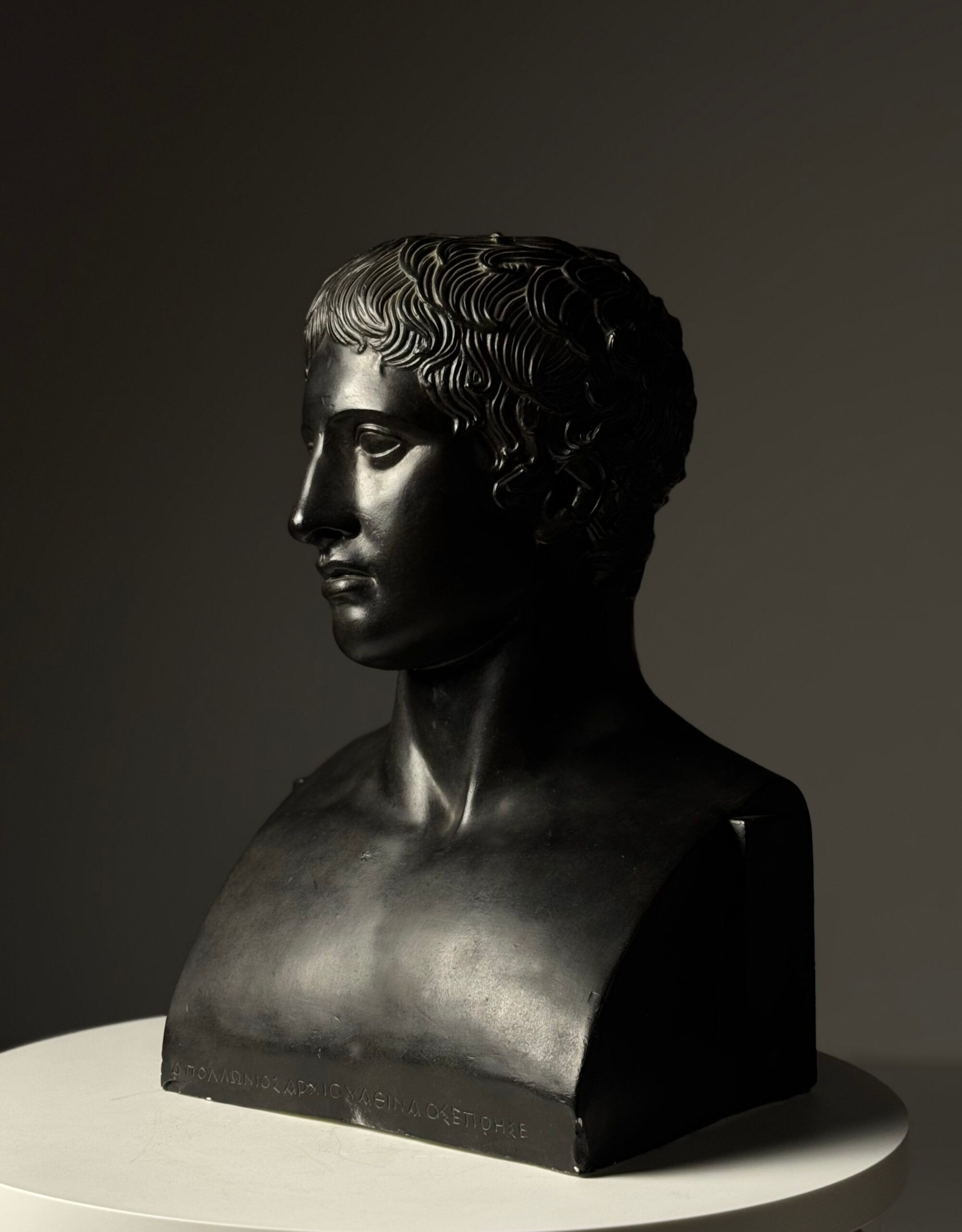 Buste grec de Doryphoros fin du 20e siècle
