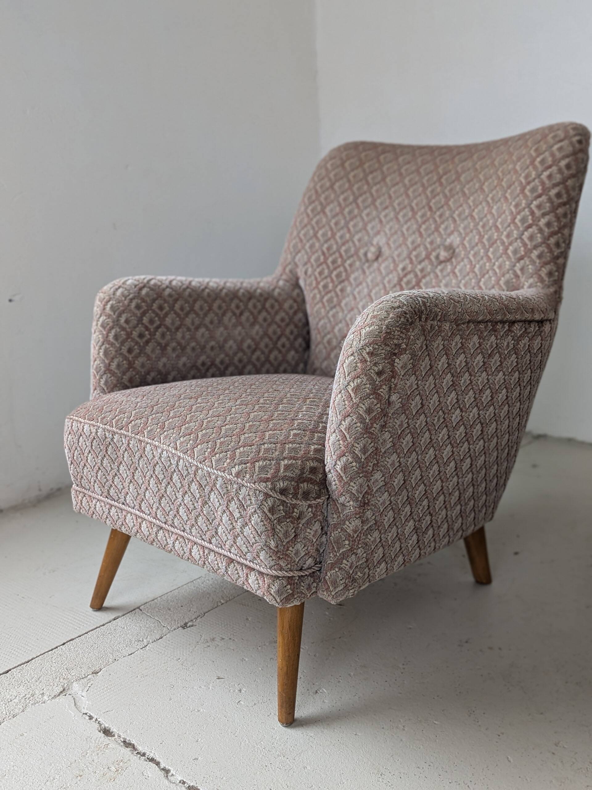 Paire de fauteuils cosy, vintage 1960