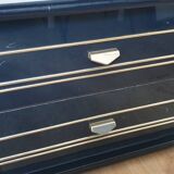 Vintage black bedside cabinet