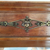 Solid wood fireplace mirror and bronze style