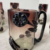 Murano glass glasses and carafe