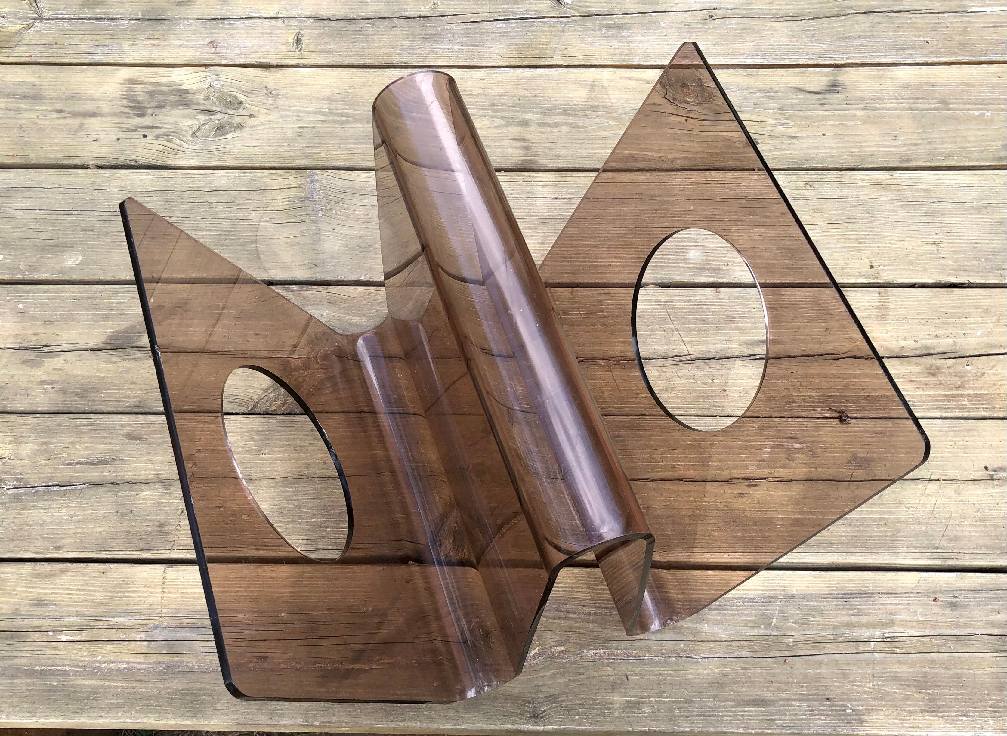 Vinyl doors/ magazines plexiglass form W