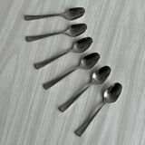 6 silver metal egg cups