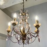 Italian opaline pink lustre