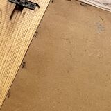 Large oak mirror in the style of a revival house, 1970s design.