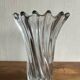 Vase corolle verre twisté style Pierre d'Avesn