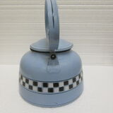 Vintage enameled metal kettle