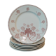 6 plates in earthenware iron by Lunéville