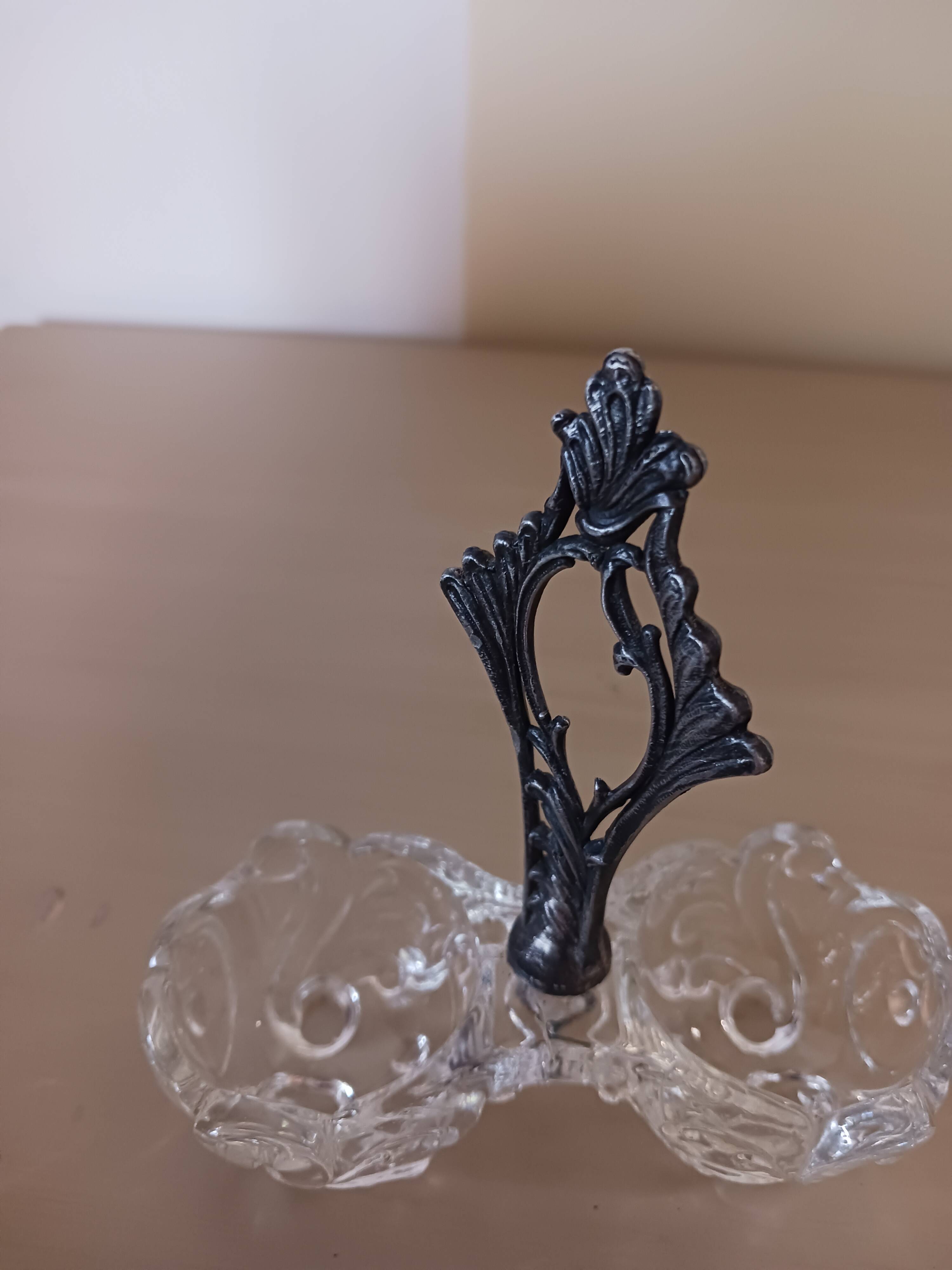 Sèvres crystal salt cellar.