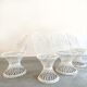 Quatre chaises peacock fibre de verre