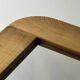 Large oak mirror 78x78, Maison Regain 1978